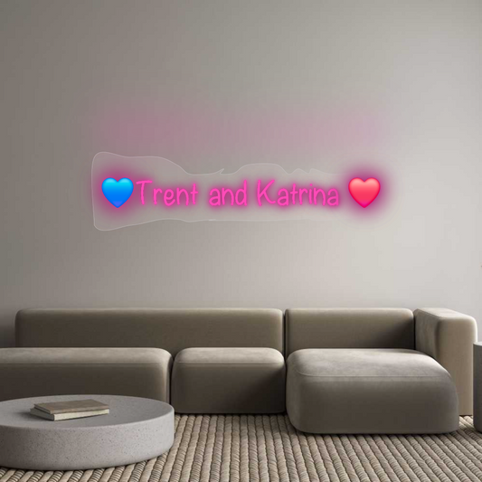 Custom Neon: 💙Trent and K...