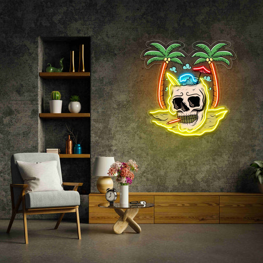 Friday Neons Island Skull UV Designs