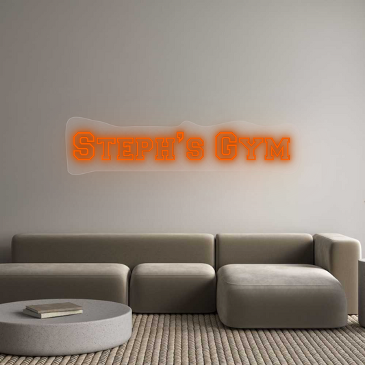 Custom Neon: Steph’s Gym