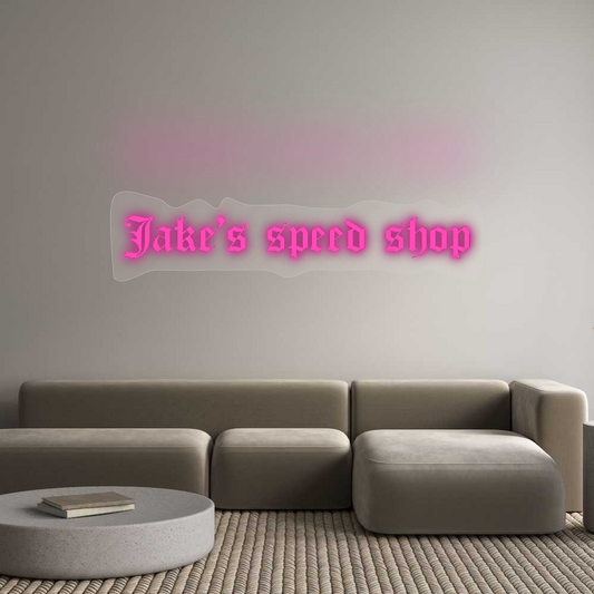 Custom Neon: Jake’s speed ...